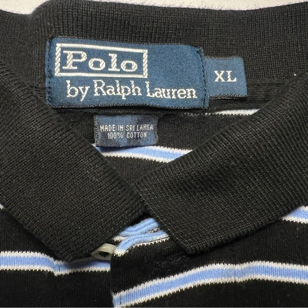 Polo Ralph Lauren black and blue striped size XL